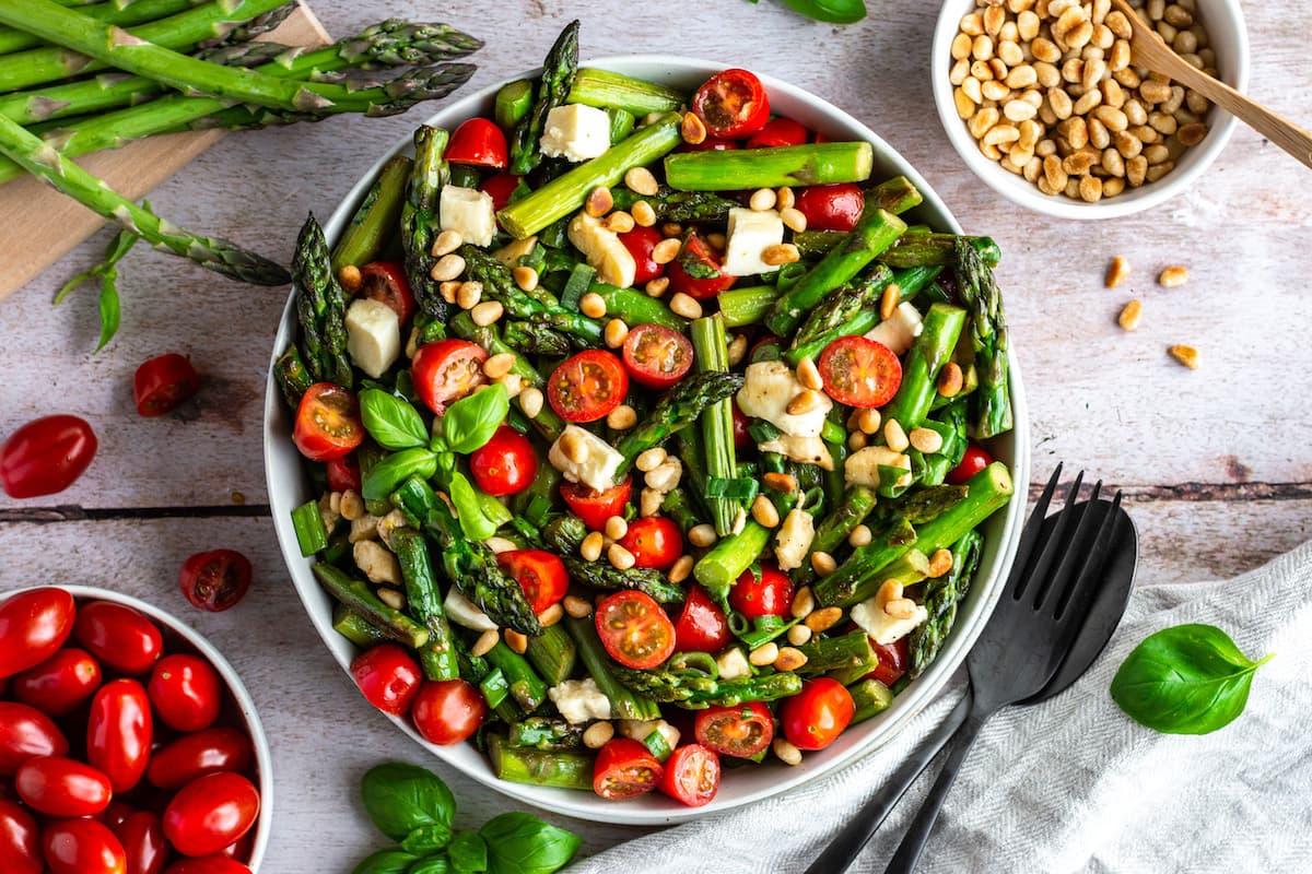 Asparagus Caprese Salad